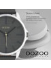Oozoo Analog-Armbanduhr Oozoo Timepieces grau extra groß (ca. 48mm)