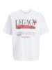 JACK & JONES Junior T-Shirt Locker geschnitten Jorphoto in bright white car