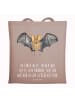 Mr. & Mrs. Panda Shopping Tasche Fledermaus Flügel mit Spruch in Braun Pastell