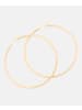 Diamant L'éternel Creolen aus 375 Gelbgold