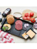 MARELIDA Cookut Burger Set 3in1 Burgerplatte/Burgerring/Pfanne 40x23cm in schwarz