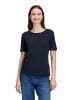 BETTY & CO Basic Shirt mit Rundhalsausschnitt in Dunkelblau