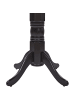 Beliani Runder Tisch AKRON in Schwarz - (W) 100 x (H) 76 x (L) 100 cm
