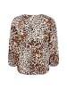 s.Oliver Bluse in schoko weiß - 0001