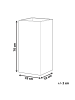 Beliani Outdoor Blumentopf DION in Grau - (W) 33 x (H) 70 x (L) 33 cm
