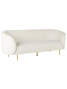 Beliani 3-Sitzer Sofa LOEN in Weiß/Gold - (W) 200 x (H) 79 x (L) 70 cm
