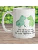 Mr. & Mrs. Panda Kaffeebecher Frosch Liebe mit Spruch in Weiß
