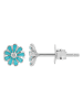 Adeliás Damen Ohrringe – Ohrstecker aus 925 Silber in silber
