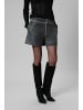 My Essential Wardrobe Ledershorts MWBibi Loose fit in Medium Grey Retro Wash