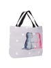 Mr. & Mrs. Panda Tote Bag Damen Axolotl Liebe ohne Spruch in Grau Pastell