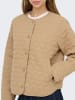 ONLY Wattierte Jacke Herzsteppung Knopfleiste in Beige