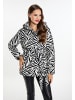 faina Steppjacke Mit Zebra-Print in Weiss Zebra