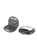Michelino Michelino Sandwichtoaster 750 W - Antihaftbeschichtung in Schwarz, Silber
