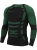 normani Herren Sport-Funktionsunterwäsche Set Hemd + Hose in Grün/Schwarz