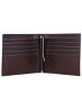 Piquadro Blue Square Geldbörse Leder 10 cm in mahogany