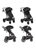 Moni Kombikinderwagen 3in1 all Road in schwarz
