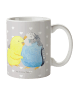 Mr. & Mrs. Panda Kaffeebecher Wellensittich Liebe ohne Spruch in Grau Pastell