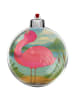 Mr. & Mrs. Panda Christbaumkugel Flamingo Stolz Design ohne Spruch in Weiß