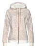 LASCANA Kapuzensweatjacke in beige-nougat