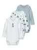 name it Baby Body langarm 3er Pack NBMBODY 3P LS in baby blue