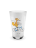 Mr. & Mrs. Panda Glas Fuchs Fahrrad fahren ohne Spruch in Transparent