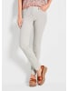 GOLDNER Jeanshose Lange Freizeithose BELLA mit Formbund in grau