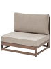 Beliani 2-tlg Lounge Set TIMOR in Braun/Grau/Beige