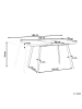 Beliani Esszimmertisch HARLOW in Braun/Schwarz - (W) 90 x (H) 76 x (L) 140 cm
