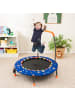 COSTWAY Trampolin mit Griff & LED 3-6 Jahre in Blau