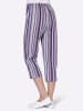 WITT WEIDEN Capri-Hose in beere-gestreift