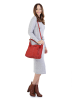 Cluty Shopper echt Leder in rot