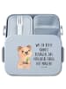 Mr. & Mrs. Panda Bento Box Quokka Happy Motiv mit Spruch in Blau Pastell
