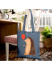 Mr. & Mrs. Panda Strandtasche Igel Luftballon ohne Spruch in Indigo Blue
