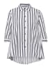 GOLDNER Kurzgröße:  Baumwoll-Bluse 3/4-Arm Streifen in weiß / marine / gestreift