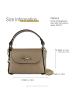 Florence Florence Umhängetasche Leder taupe, beige ca. 19cm