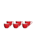 Ritzenhoff & Breker 6er Set Espressotassen Doppio in – 80 ml in Rot