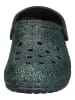 Crocs Clogs Classic Glitter Lined Clog in schwarz