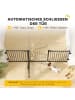 Pawhut Hunde Absperrgitter Schwarz 202,5L x 2T x 76H cm