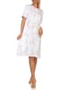 NORMANN Nachthemd kurzarm Design Knopfleiste am Hals - 62343 in rosa