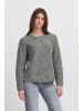 ICHI Strick-Cardigan langarm IHKAMARA Loose fit in Dark grey melange