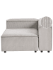 Beliani Sofaelement ARDAL in Beige/Schwarz - (W) 120 x (H) 68 x (L) 120 cm linksseitig