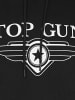 TOP GUN Hoodie TG25018 in black