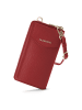 Lazarotti Bologna Leather Zip-Around Geldbörse Handytasche Leder 19 cm red-2