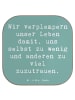 Mr. & Mrs. Panda Glasuntersetzer Spruch Leichtigkeit und Vertrau... in Meeresbrise