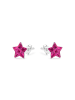Luxenter Ohrringe aus 925er Sterlingsilber mit rosa Zirkonia, rhodiniert – Menerin
