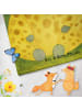 Mr. & Mrs. Panda Saunatuch Giraffe Blumenkranz Design ohne Spruch in Sandig