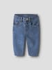 name it Jeans Allover-Print Mom-Fit Nbfrose in medium blue denim