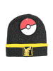 Pokémon Kinder Beanie Jungen Mütze Pikachu Wintermütze Strick in Schwarz