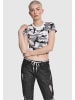 Urban Classics Urban Classics Damen Ladies Stretch Jersey Cropped Tee in snow camo