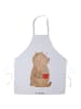 Mr. & Mrs. Panda Schürze Bär Kaffee ohne Spruch in Weiß